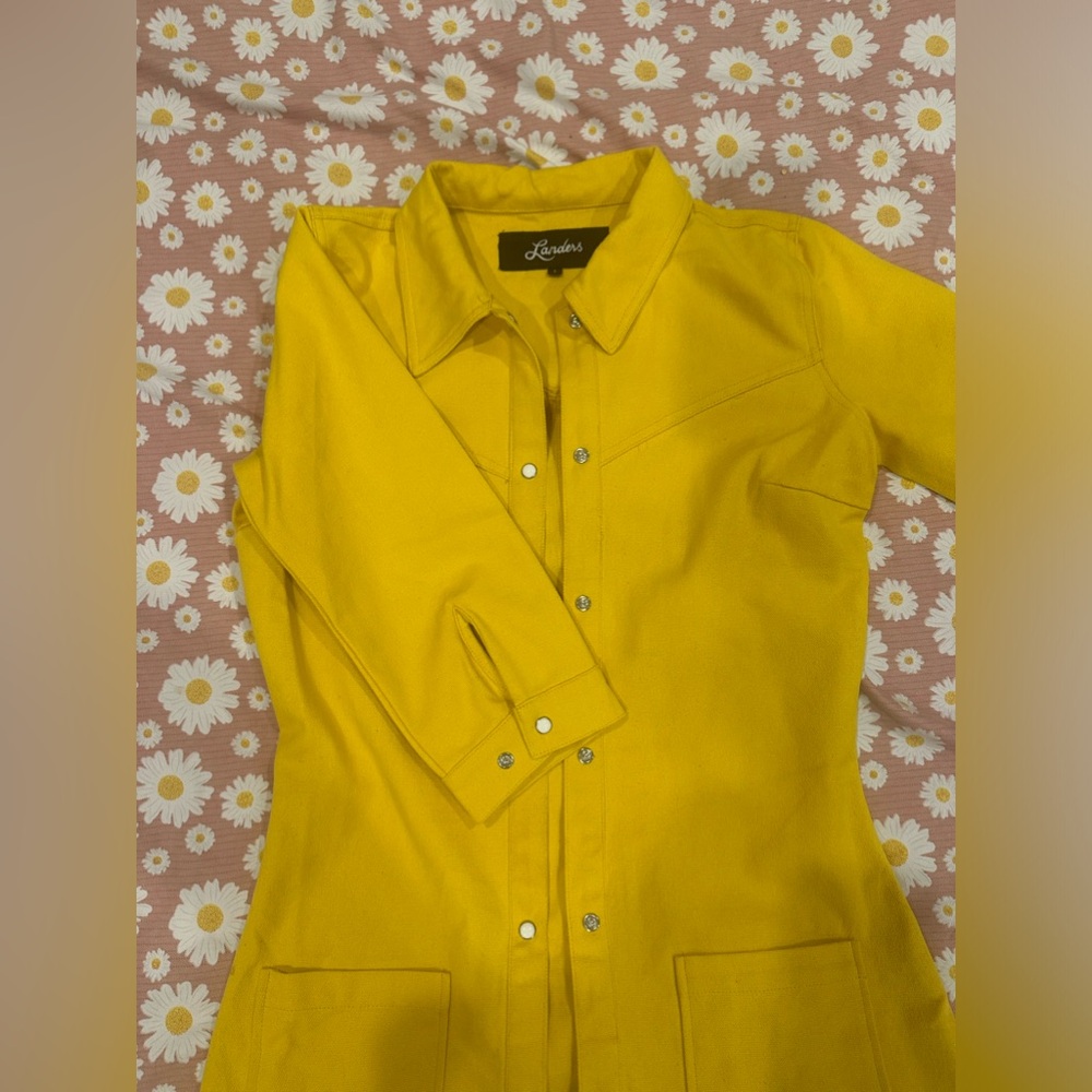 Vintage Landers Western pearl snap button up - Picture 7 of 15